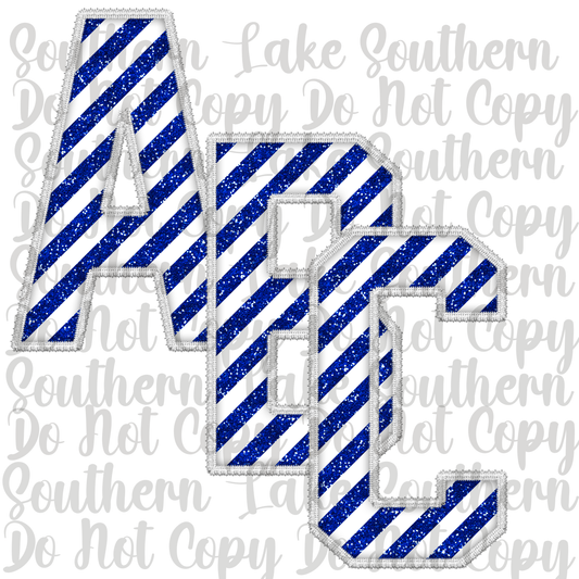 Candy Cane Dark Blue Alpha Digital Set