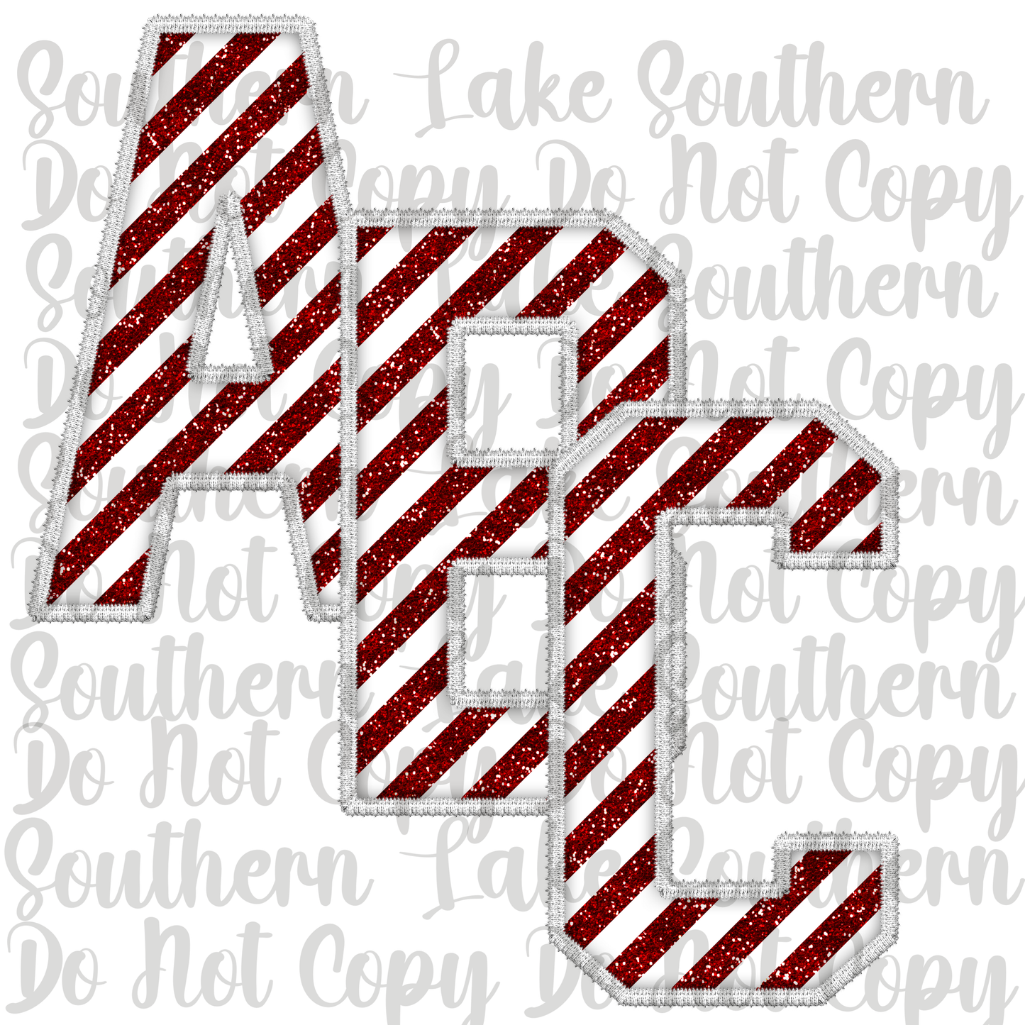Candy Cane Alpha Digital Set