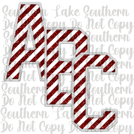 Candy Cane Alpha Digital Set
