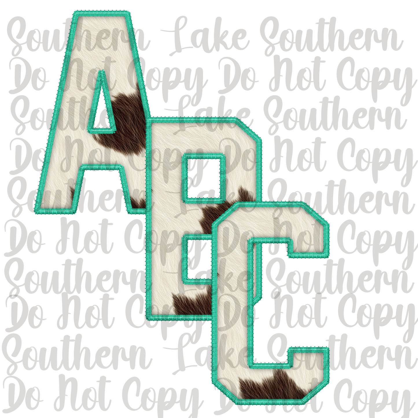 Cow Fur with Mint Alpha Digital Set