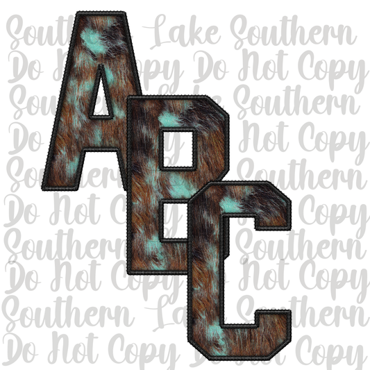 Cow Fur Dark Alpha Digital Set