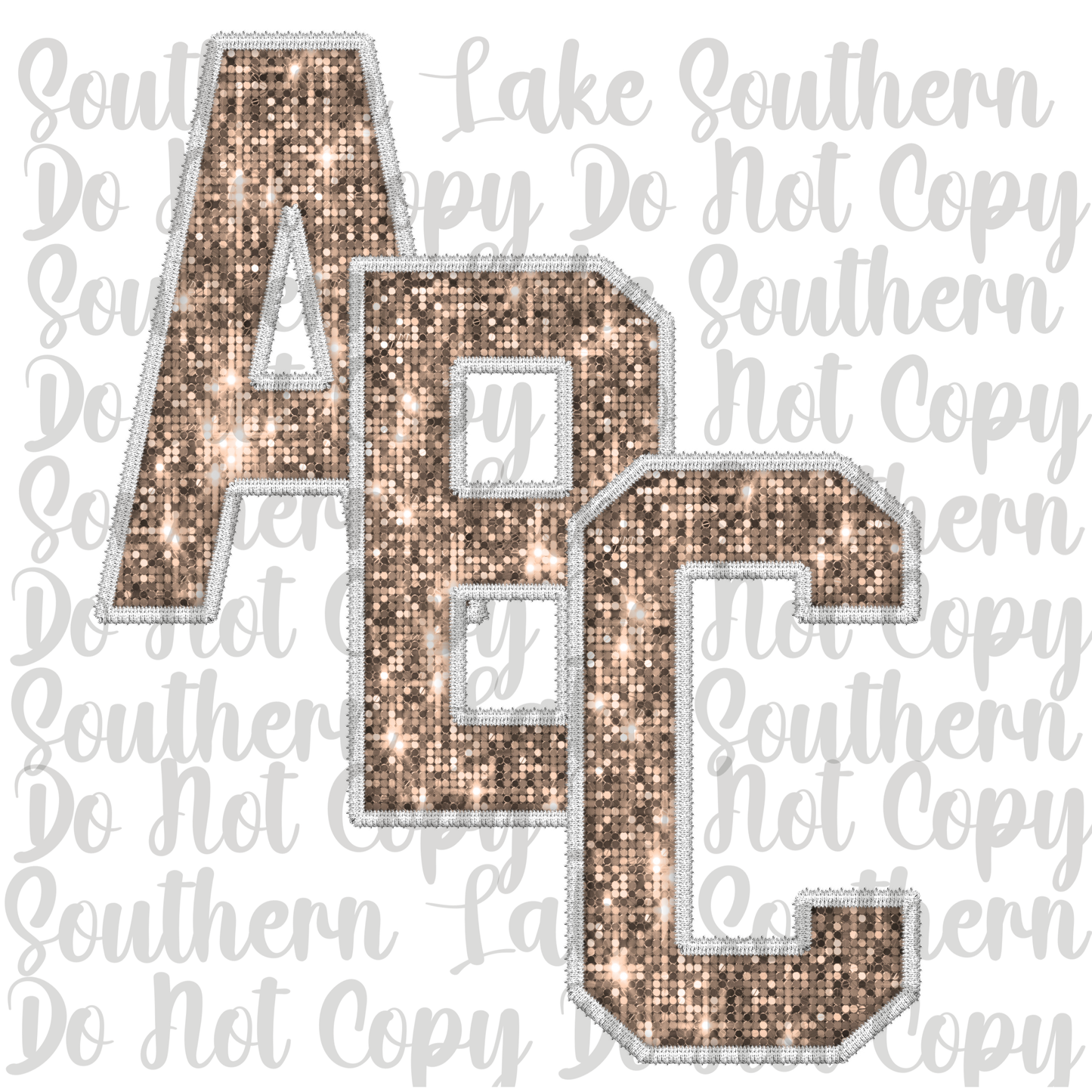 New Years Sequin Alpha Digital Set