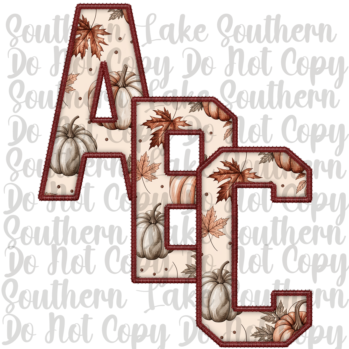 Pumpkin Fall Alpha Digital Set