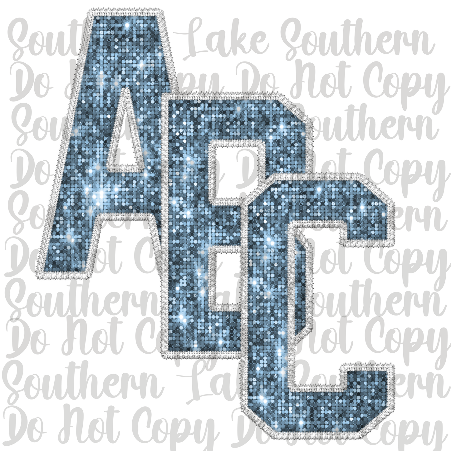 Winter Sequin Alpha Digital Set