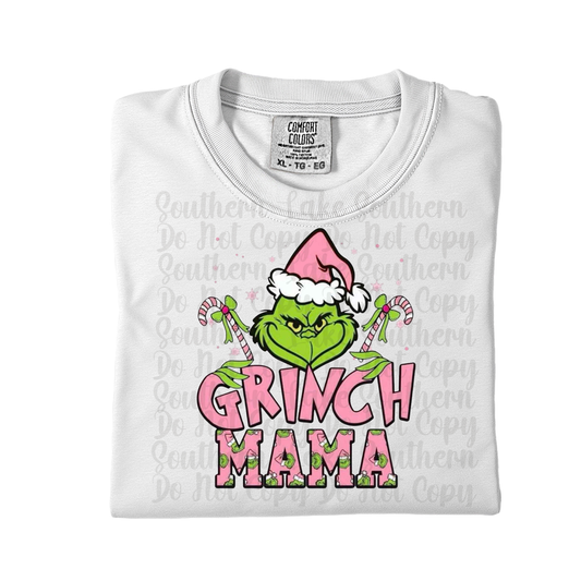 Grinch Mama Girly DTF Single Print