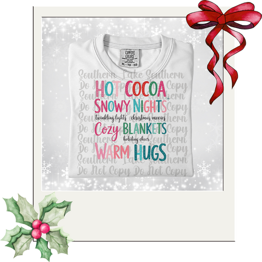 Hot Coca Snow Nights DTF Single Print