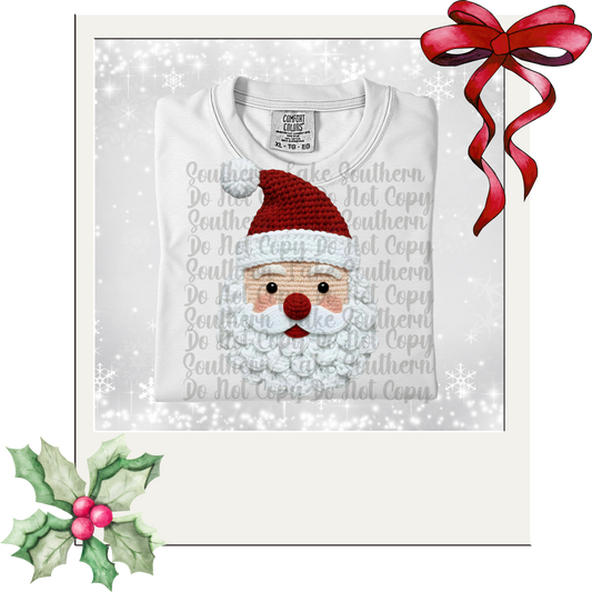 Crochet Santa DTF Single Print