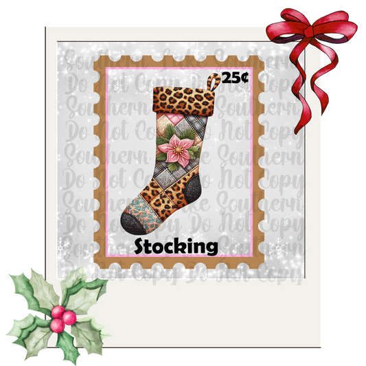 Stocking Stamp DTF Single Print