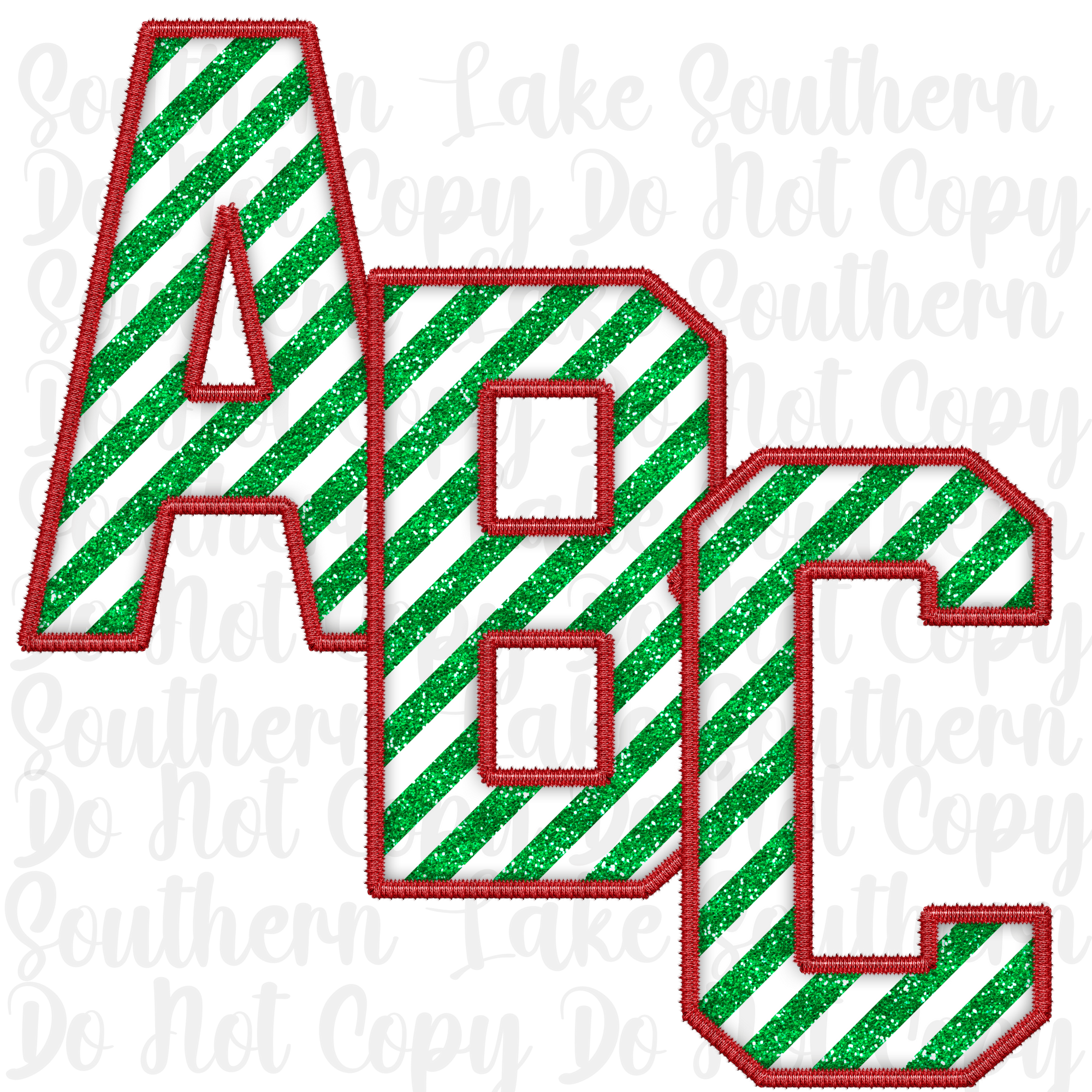 Candy Cane Alpha Digital Set