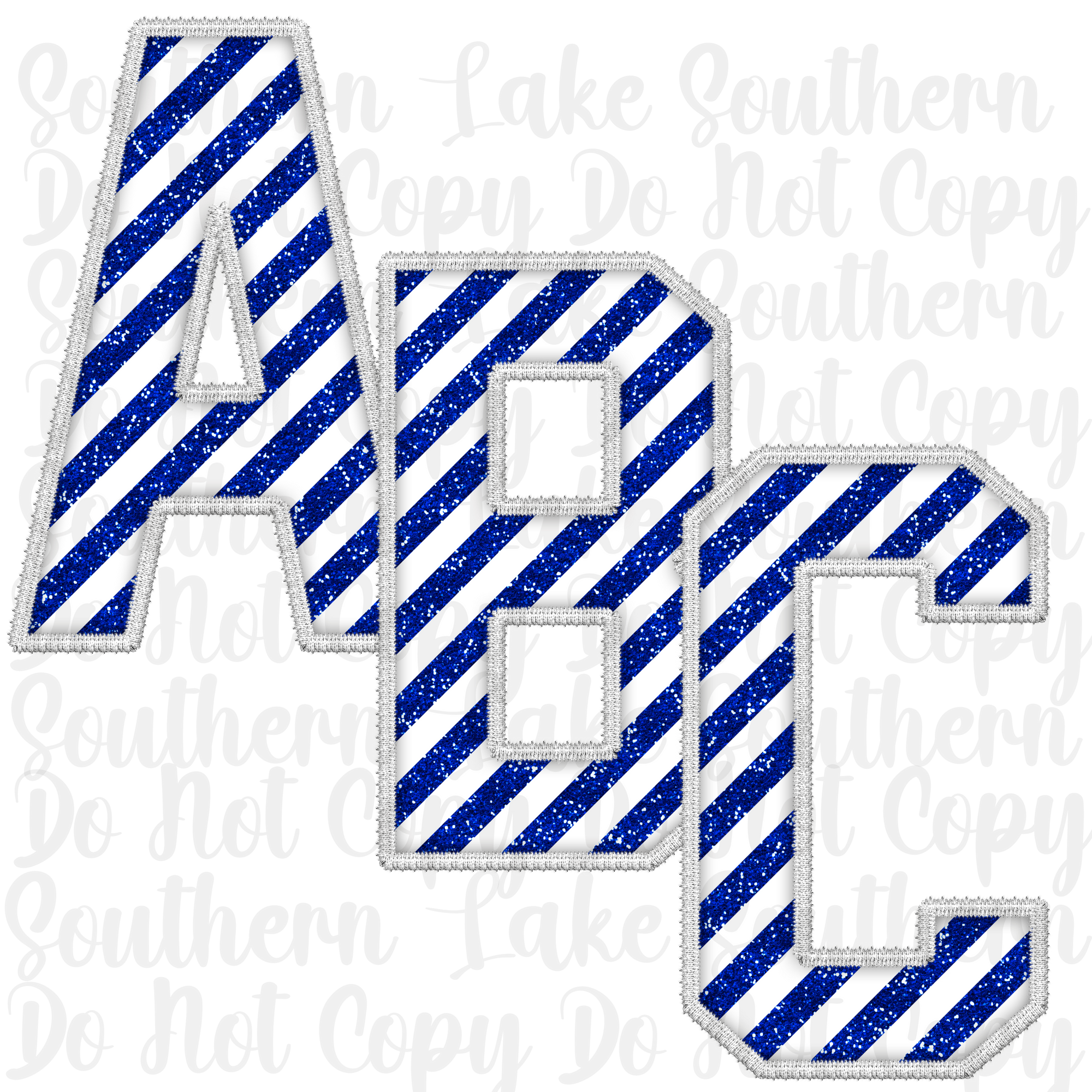 Candy Cane Dark Blue Alpha Digital Set