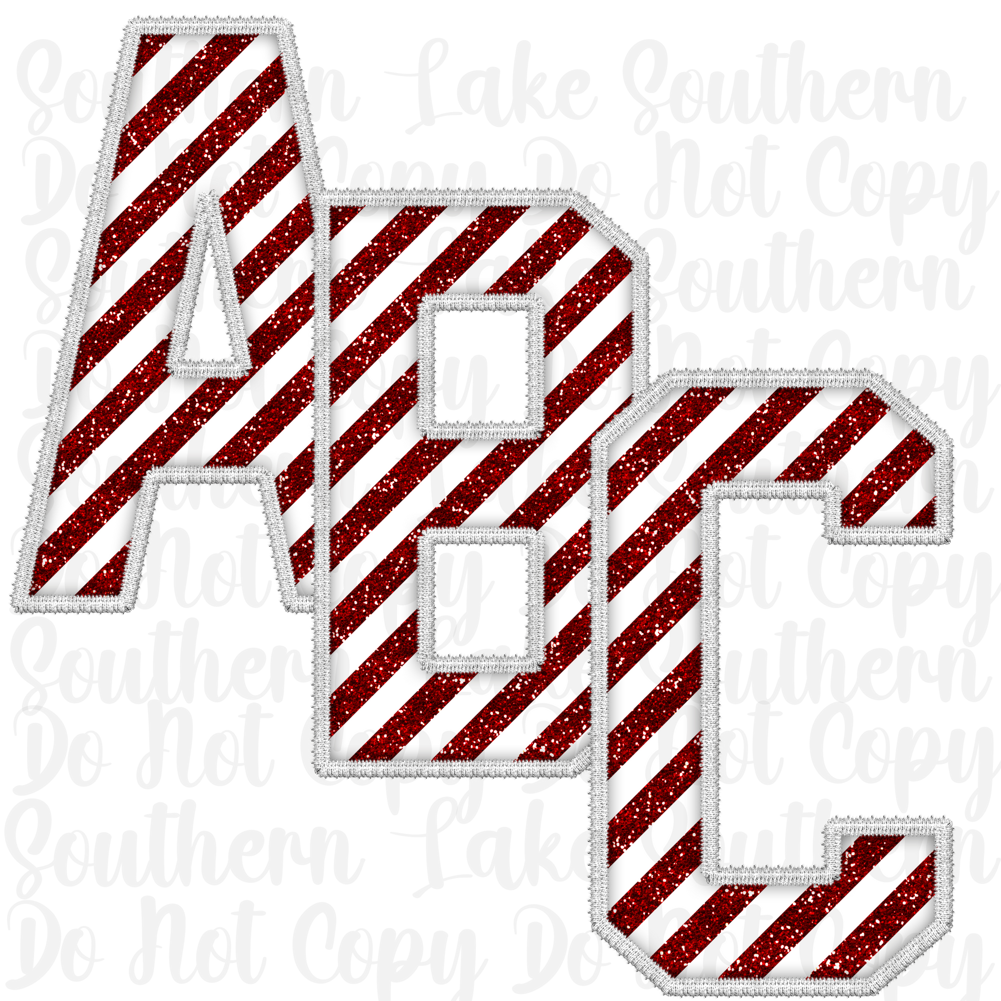 Candy Cane Alpha Digital Set