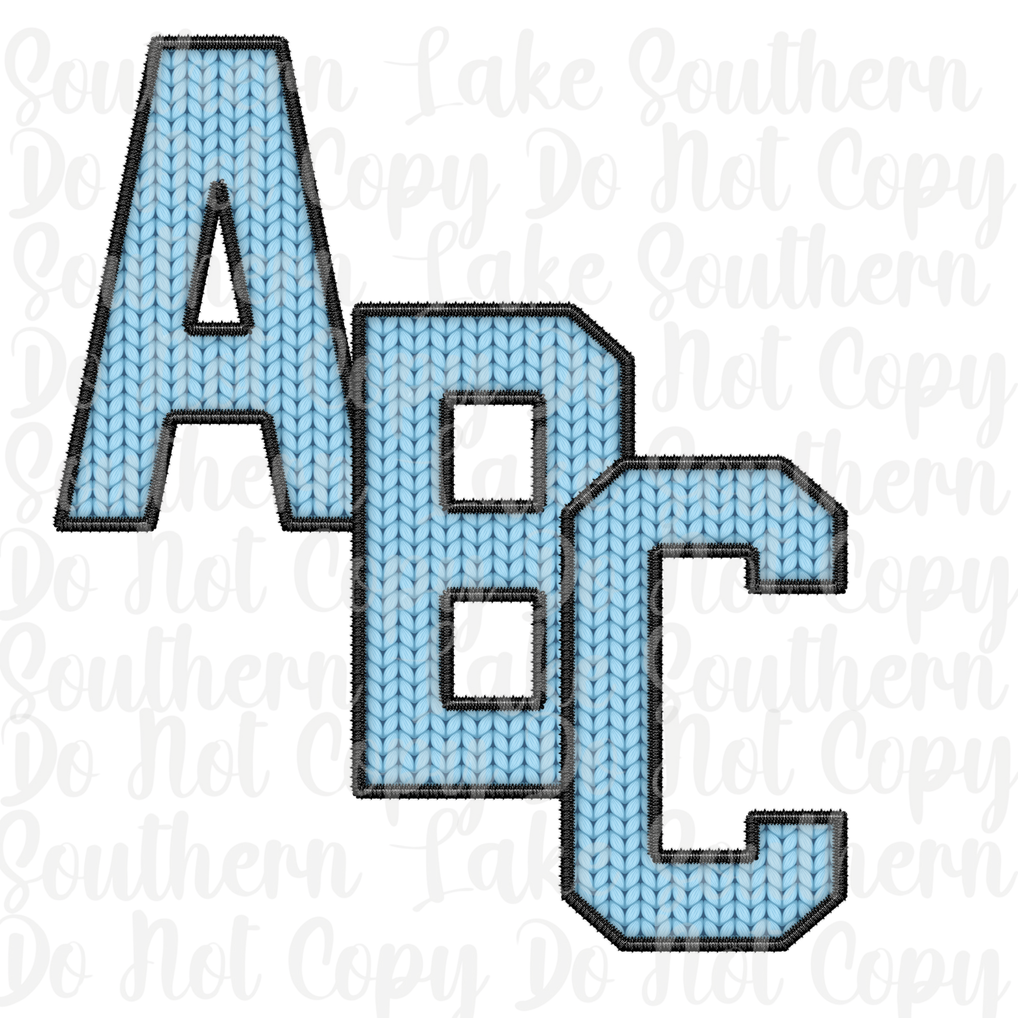 Blue Yarn Alpha Set A-0 Digital Set