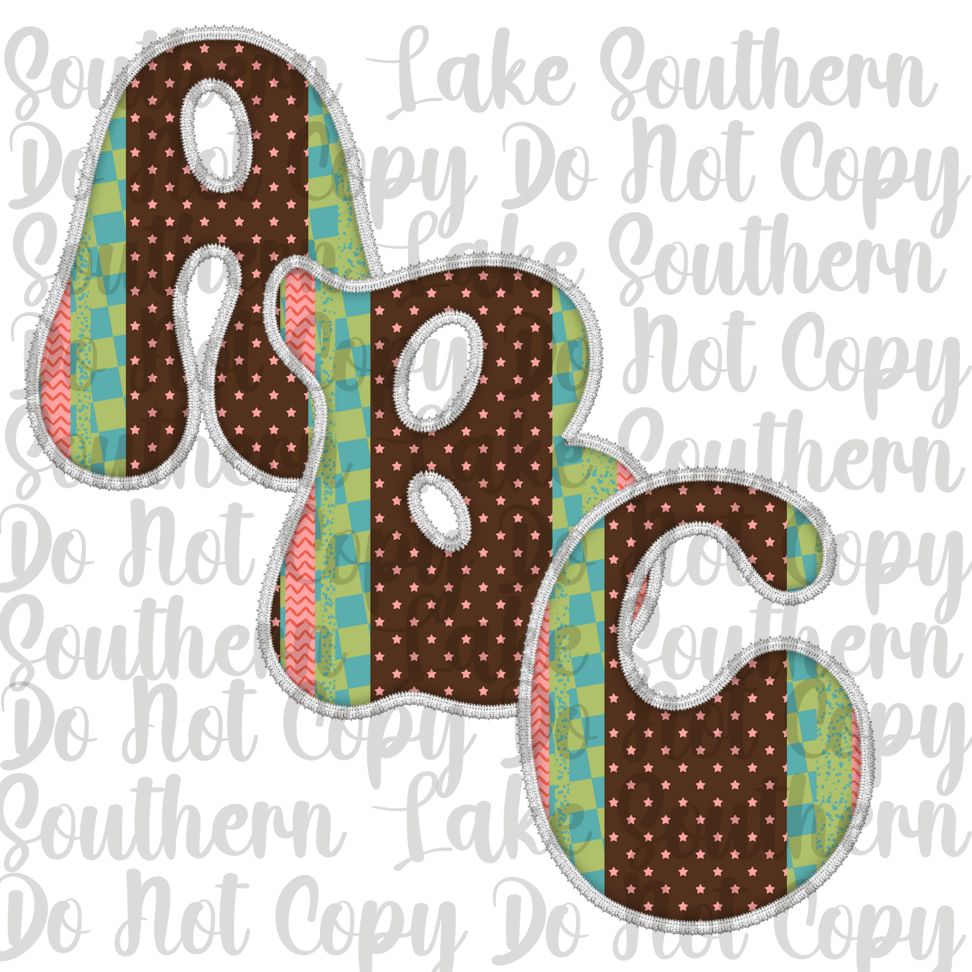 Boho Groovy 2 Alpha Set Digital Download