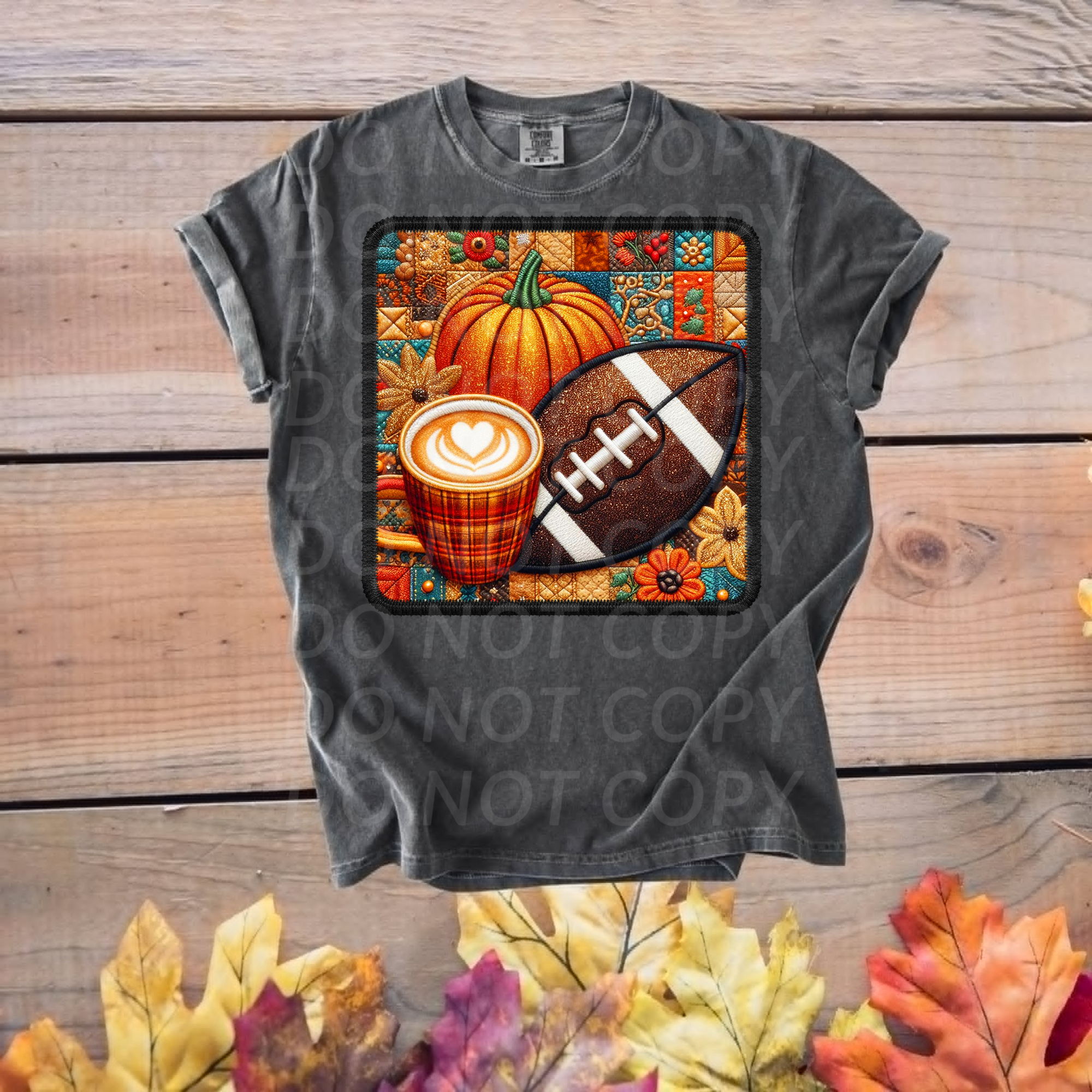Fall Patchwork ...DTF Single Print