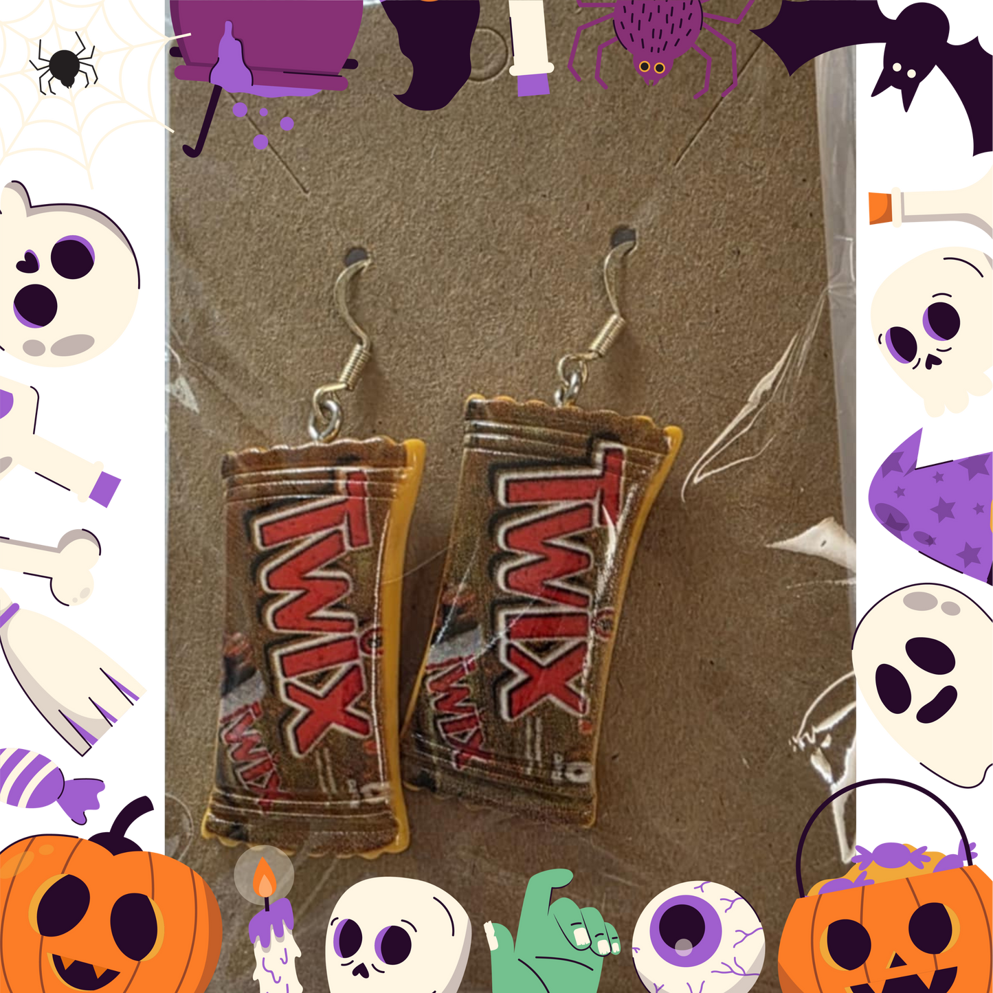 Kit Kat Earrings (Acrylic)