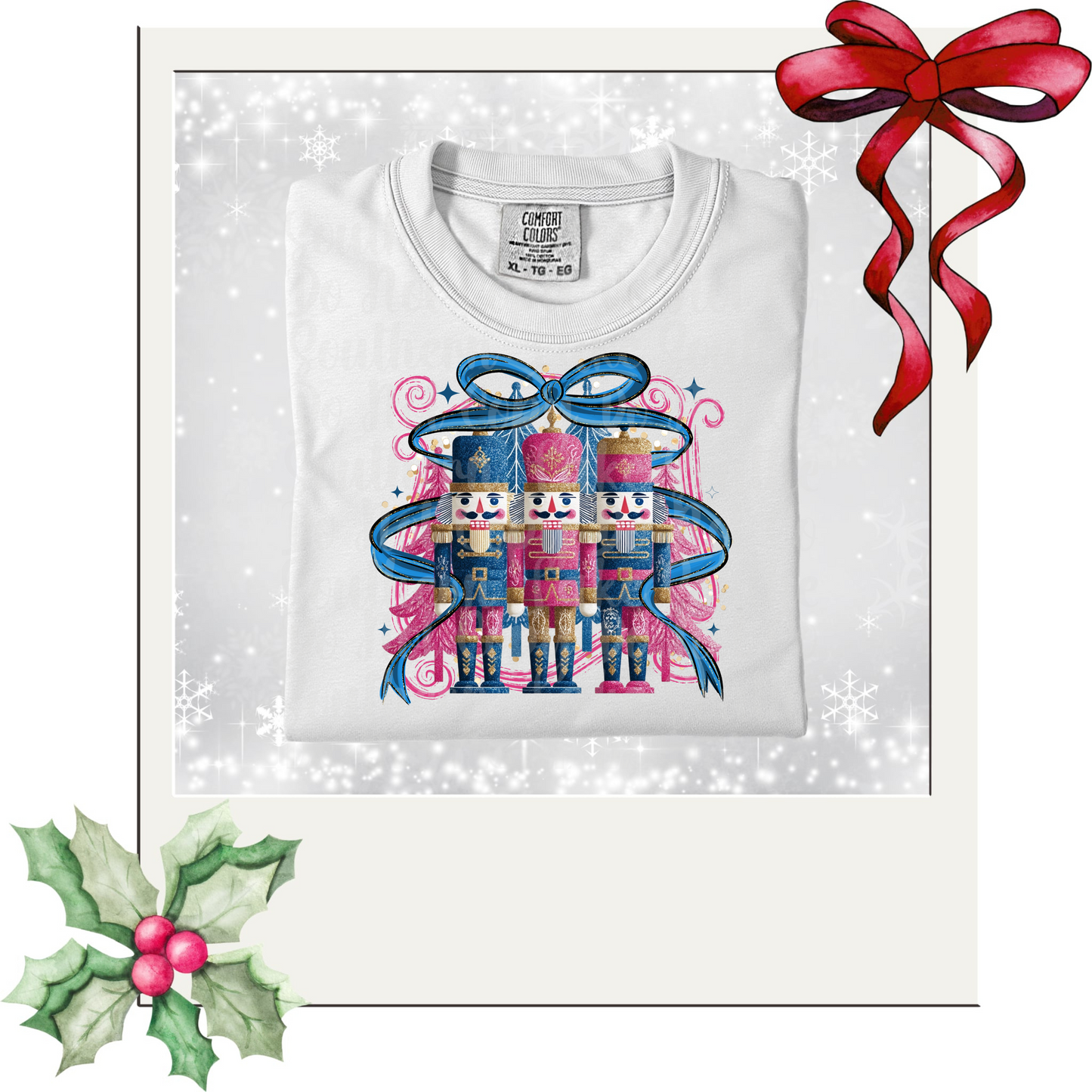 Nutcrackers in Bow DTF Single Print