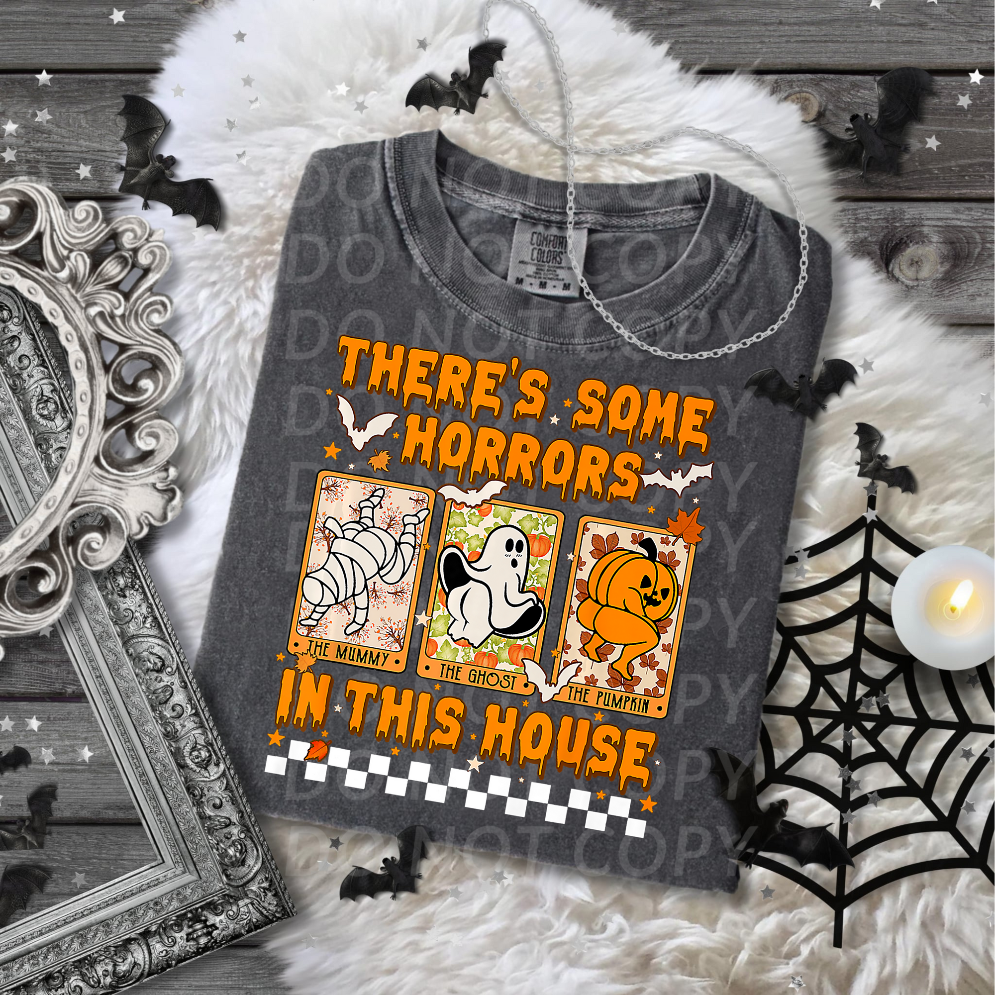 There's Some Horrors in this House (pumpkin)...DTF Single Print