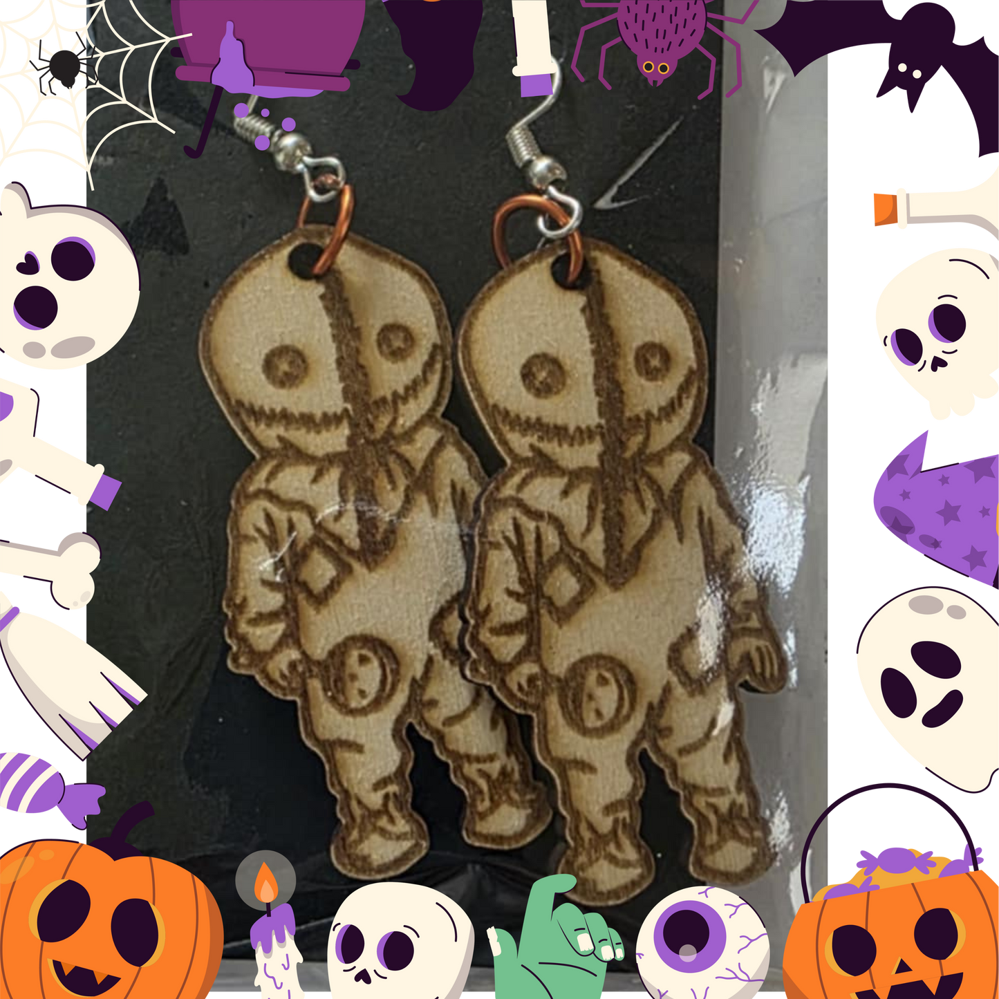 Sam Earrings (Wooden)