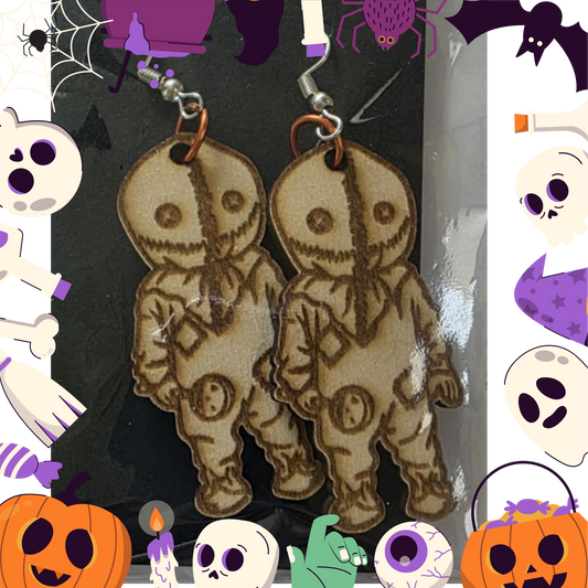 Sam Earrings (Wooden)