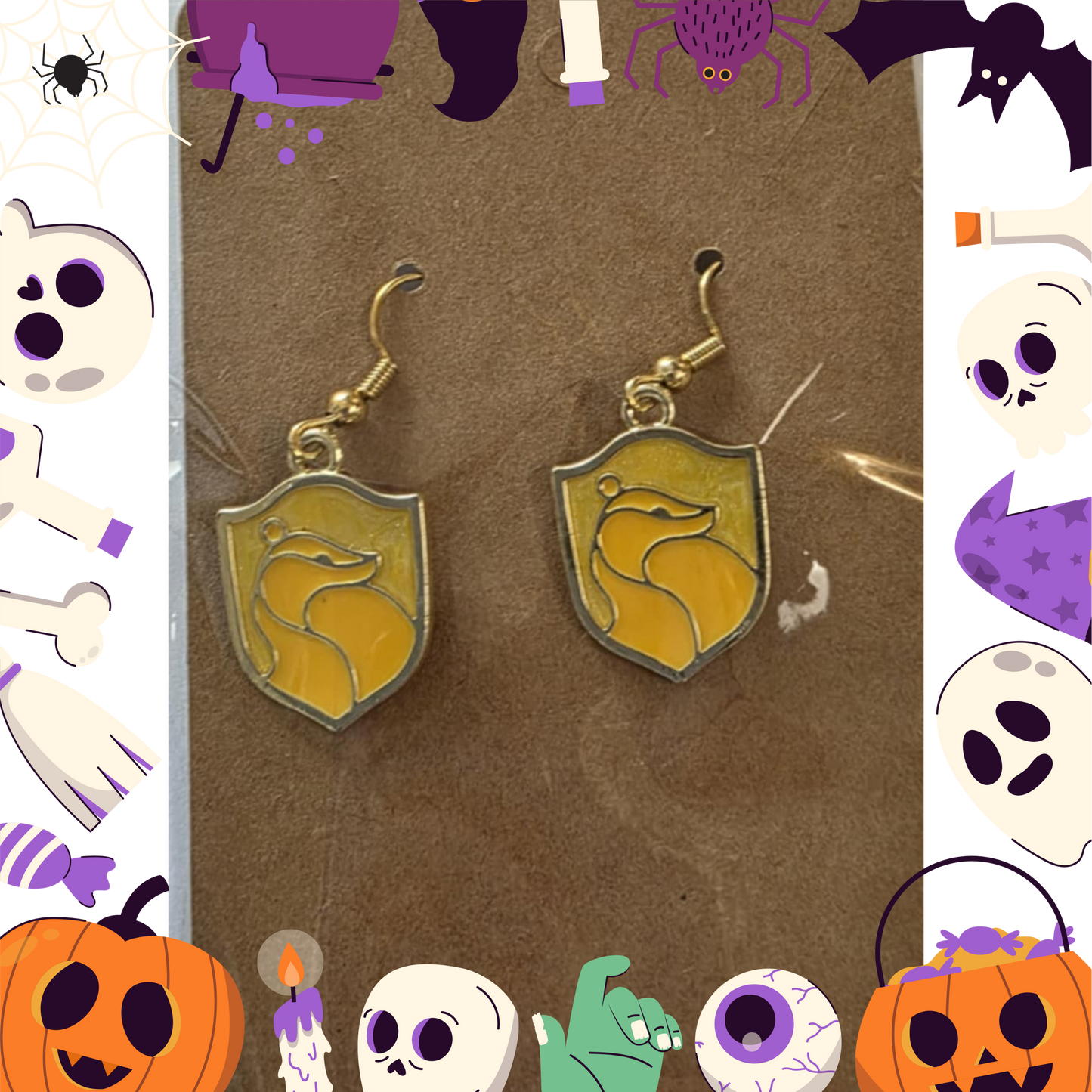 Harry Potter Hufflepuff Earrings