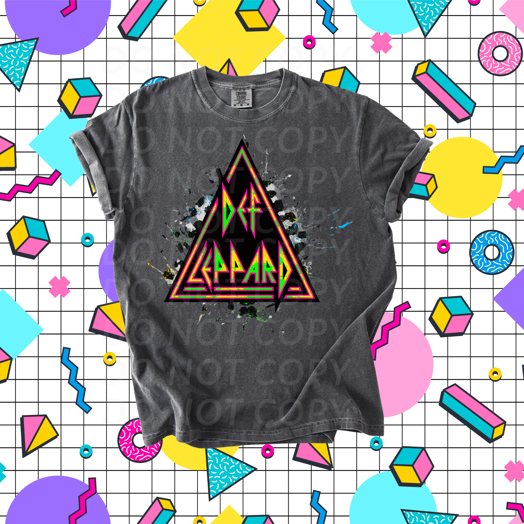 Def Leppard Neon...DTF Single Print
