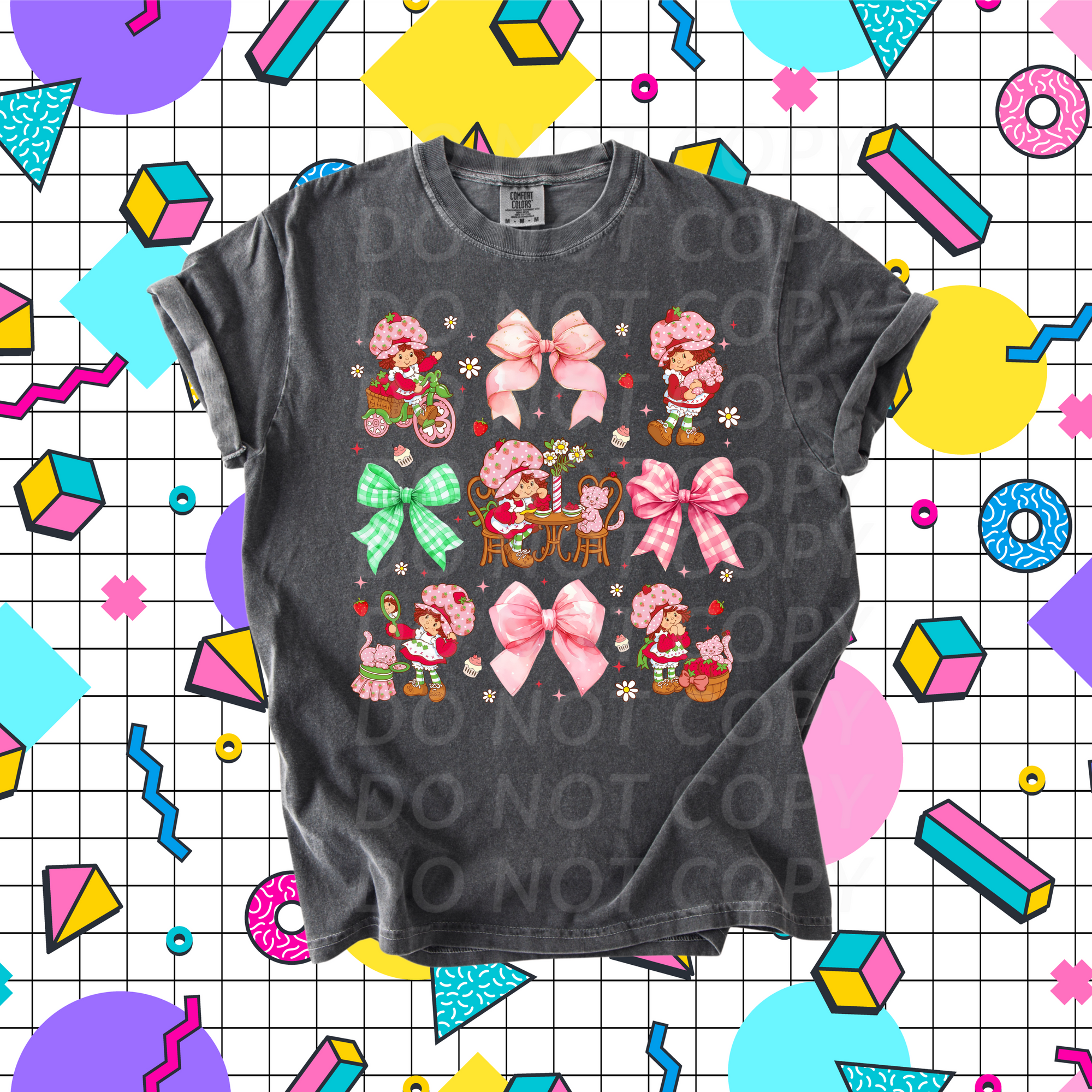 Berry Shortcake Bows...DTF Single Print