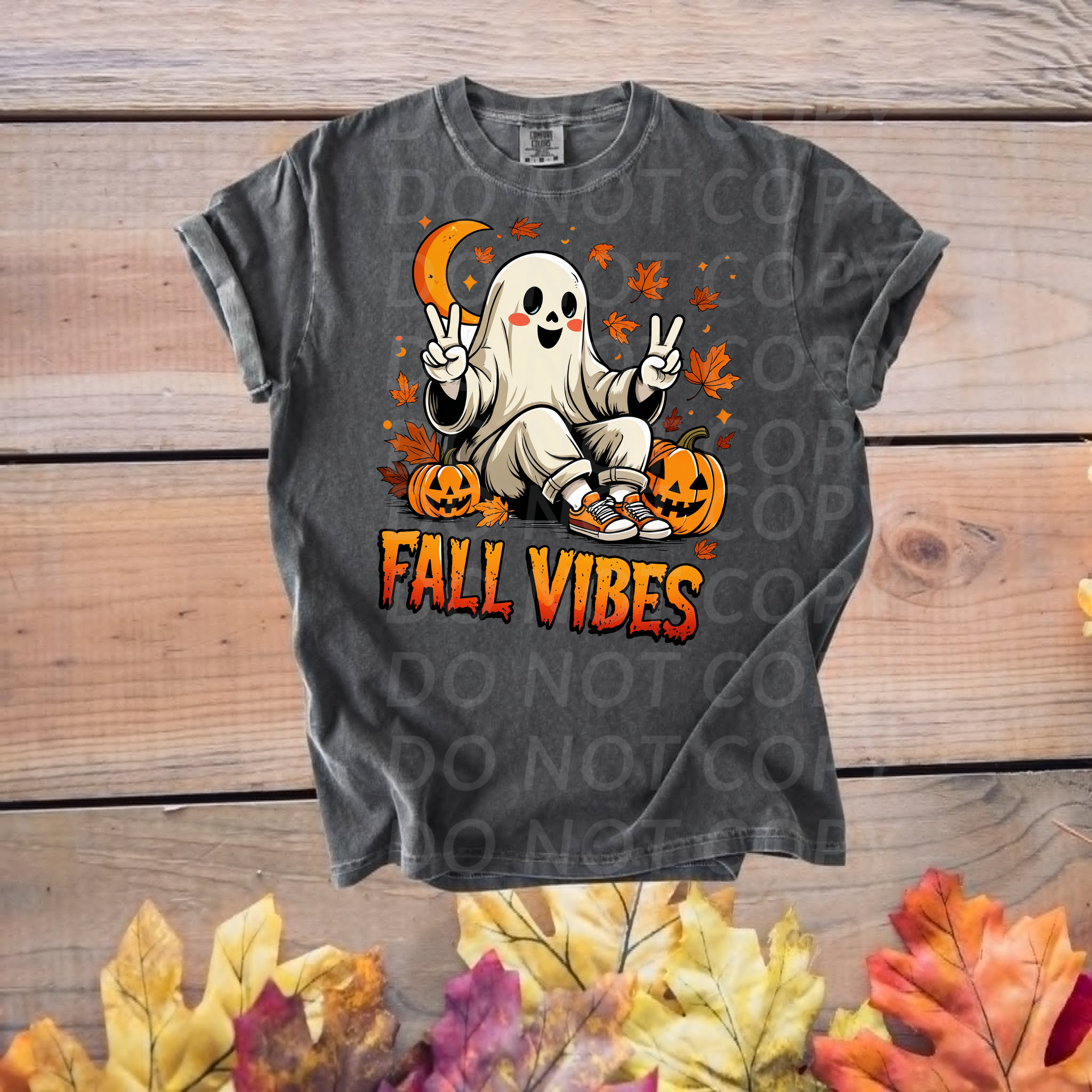 Fall Vibes with Ghost...DTF Single Print