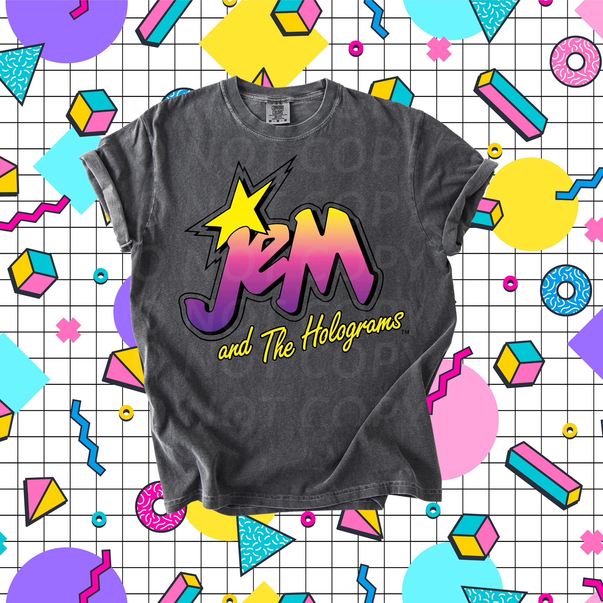 Jem and the Holograms logo...DTF Single Print