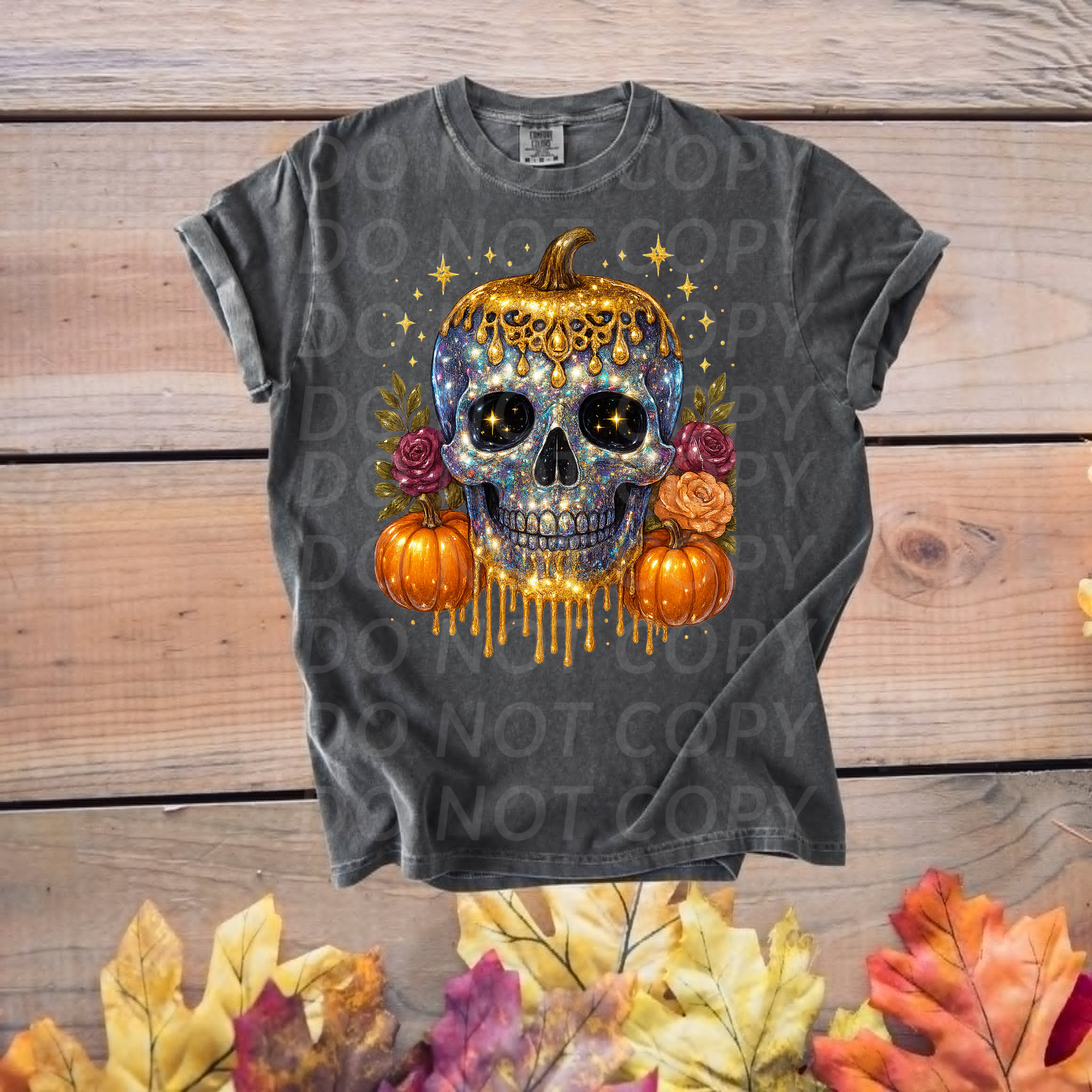Skull and Pumpkin...DTF Single Print