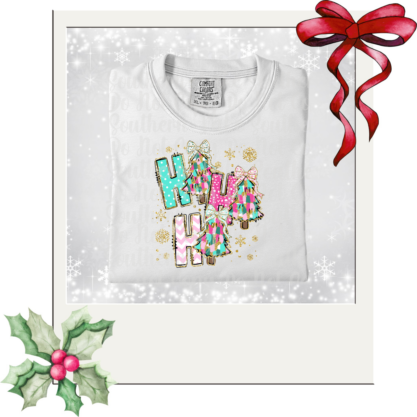 HoHoHo Girly DTF Single Print