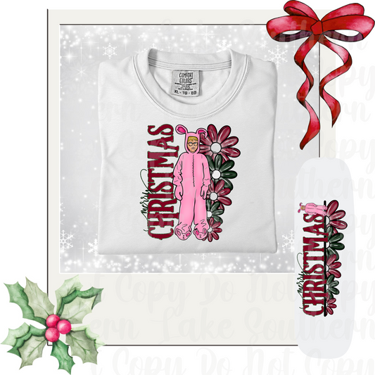 Floral Merry Christmas, Christmas Story DTF Single Print