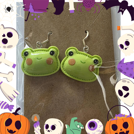 Keroppi Earrings (Acrylic)