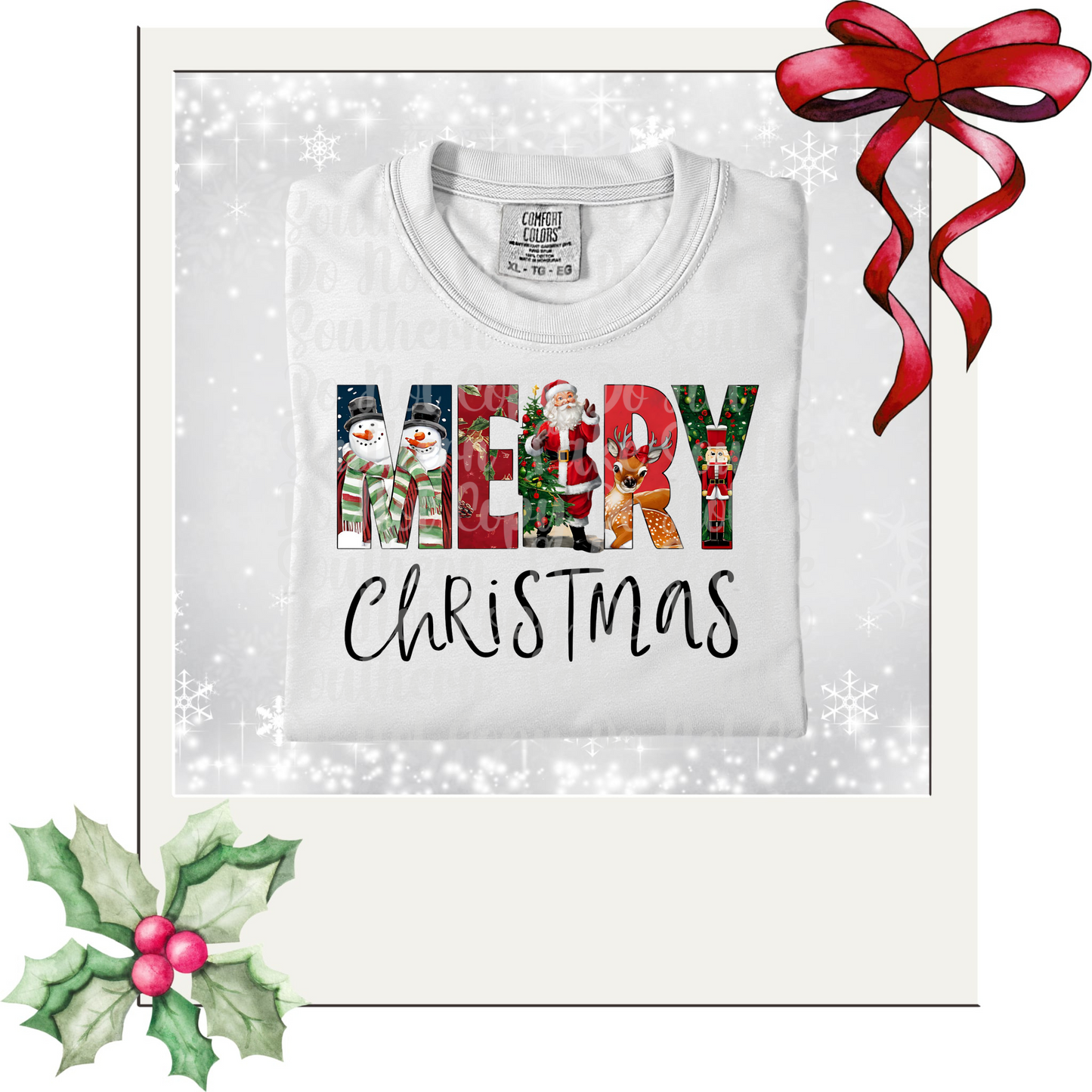 Merry Christmas DTF Single Print