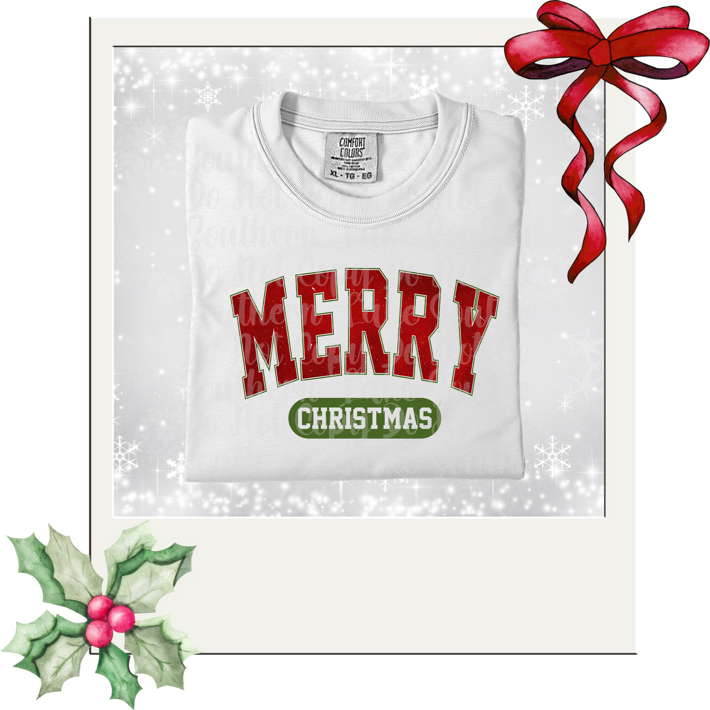 Merry Christmas DTF Single Print