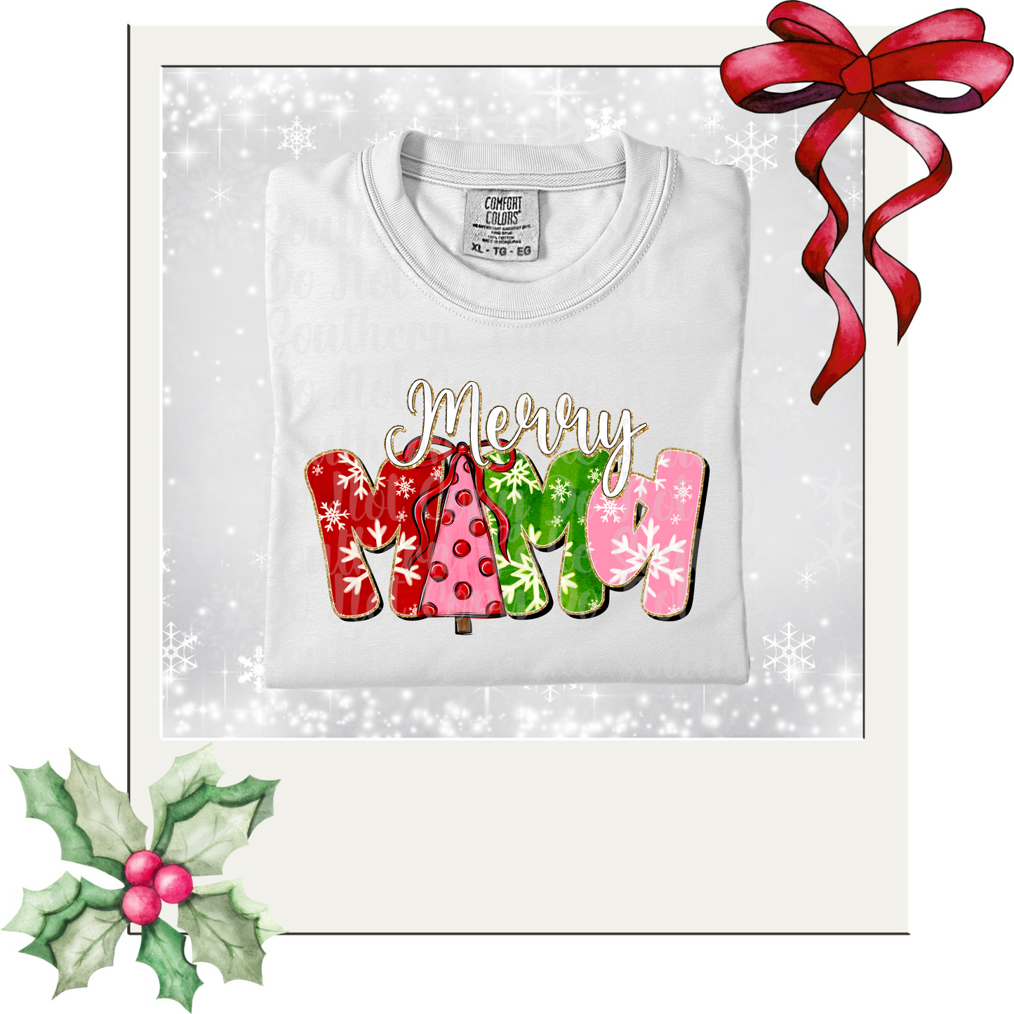 Merry Mama DTF Single Print