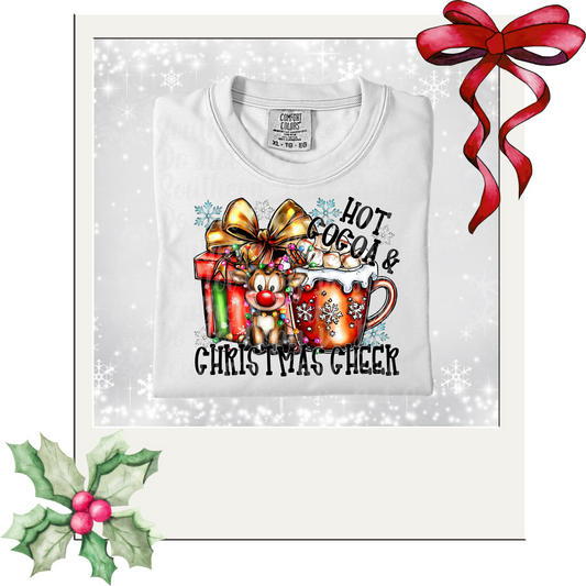 Hot Cocoa and Christmas Cheer DTF Single Print