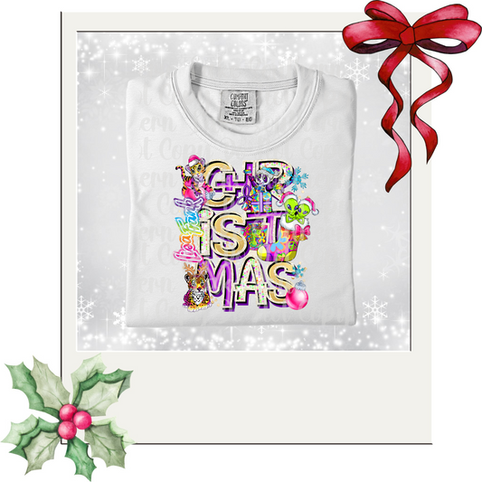 Lisa Frank Christmas DTF Single Print