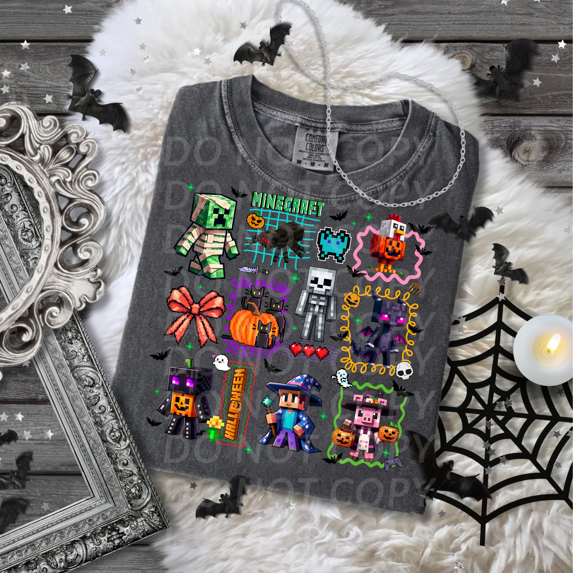 Halloween Minecraft ...DTF Single Print