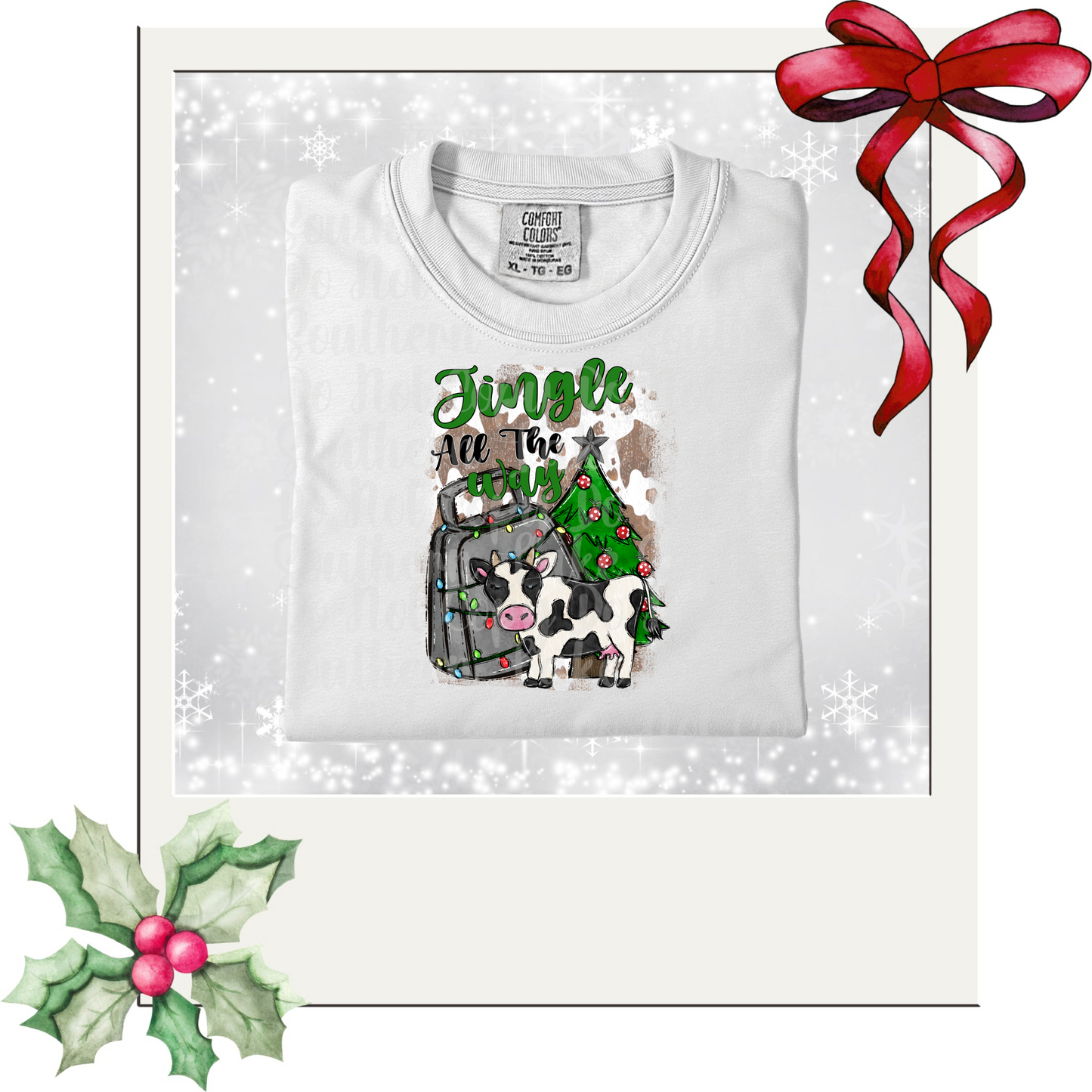 Jingle All the Way DTF Single Print