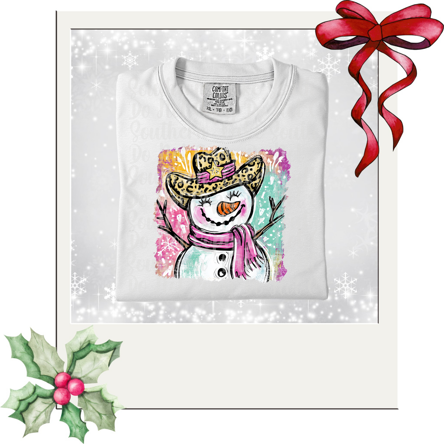 Preppy Snowman DTF Single Print