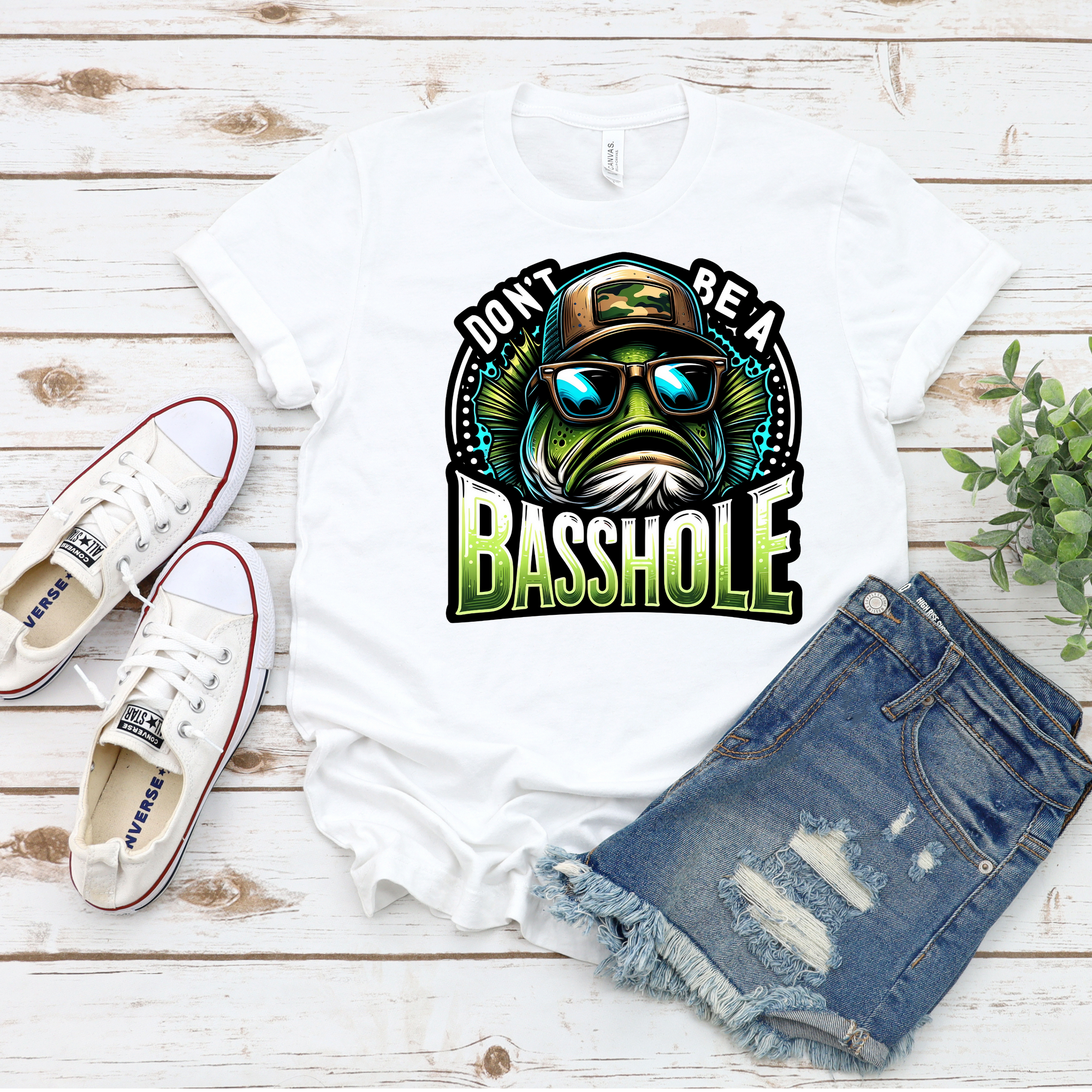 Don't Be A Basshole DTF Single Print