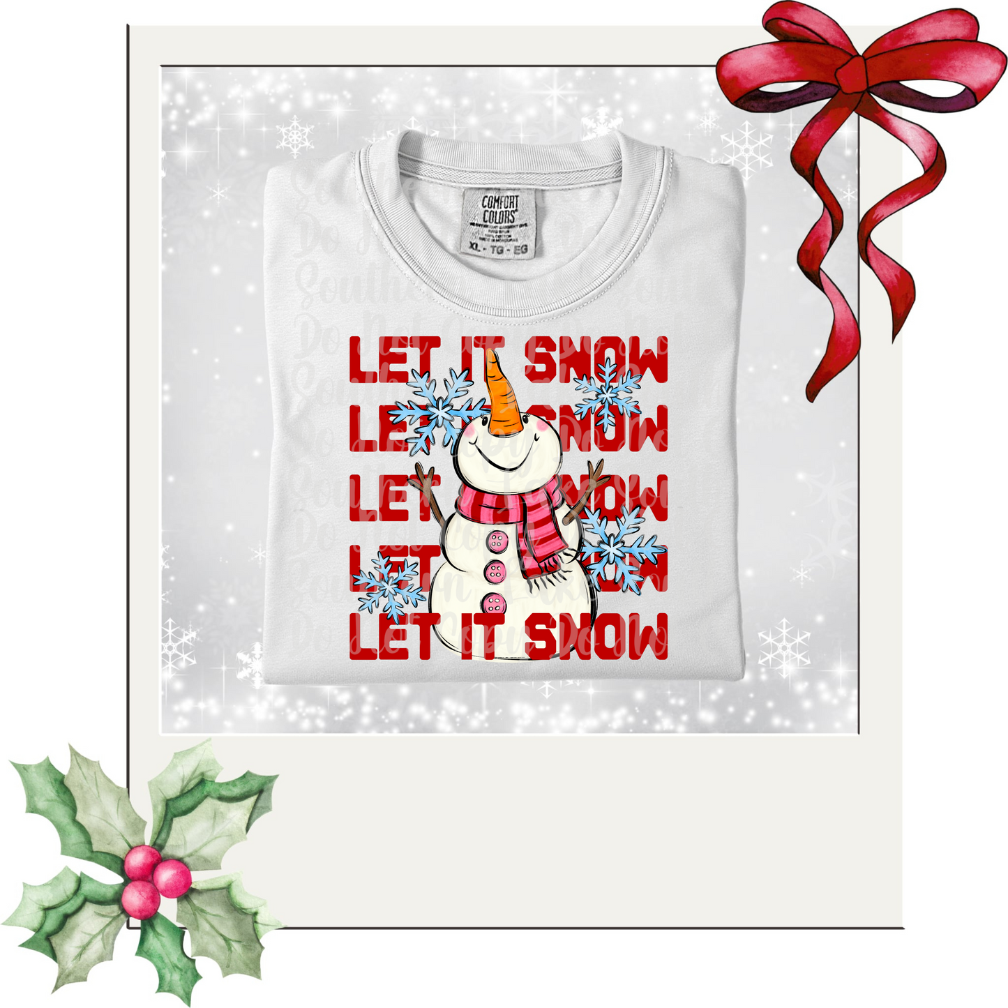 Let it Snow DTF Single Print
