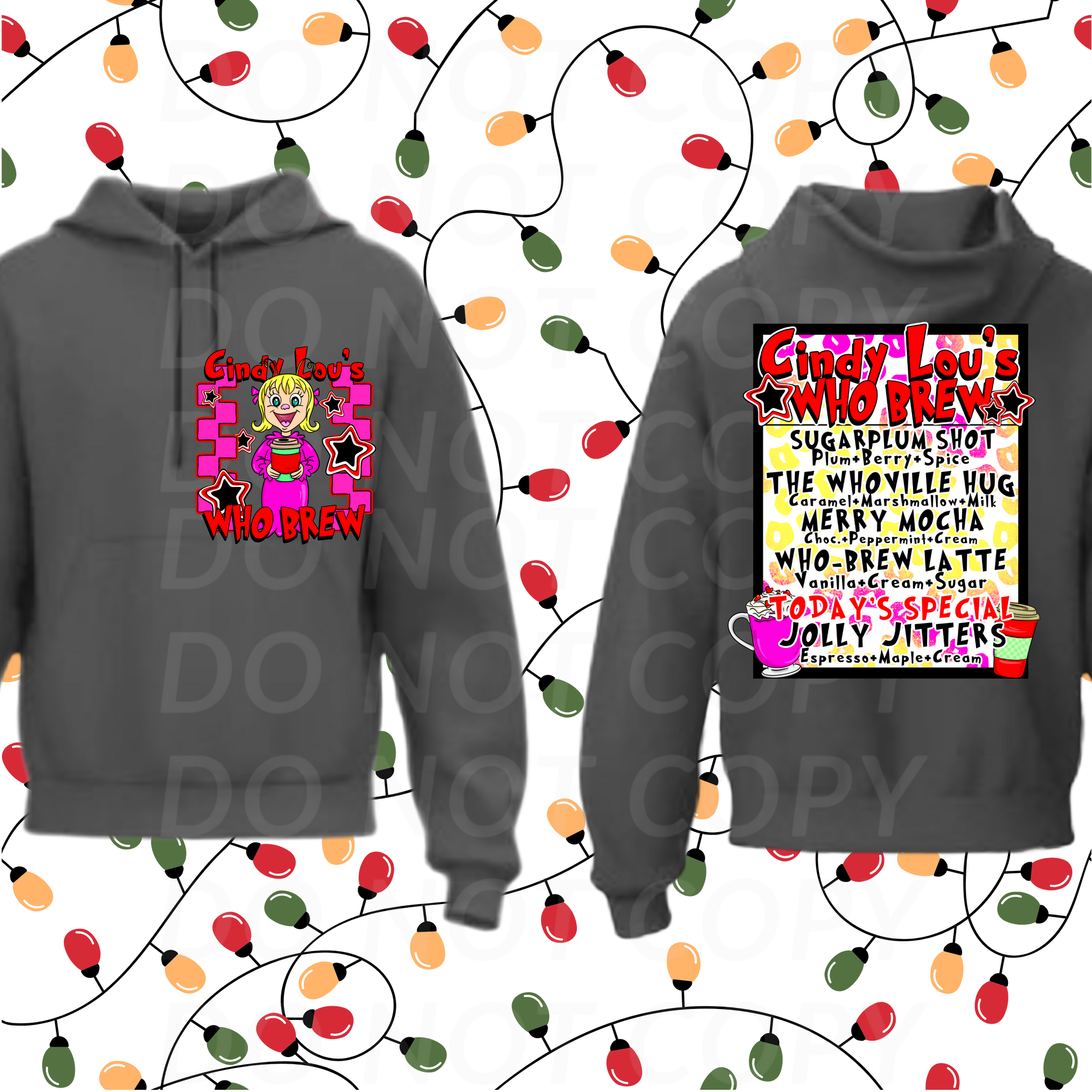 Cindy Lou's Who Brew...DTF Single Print