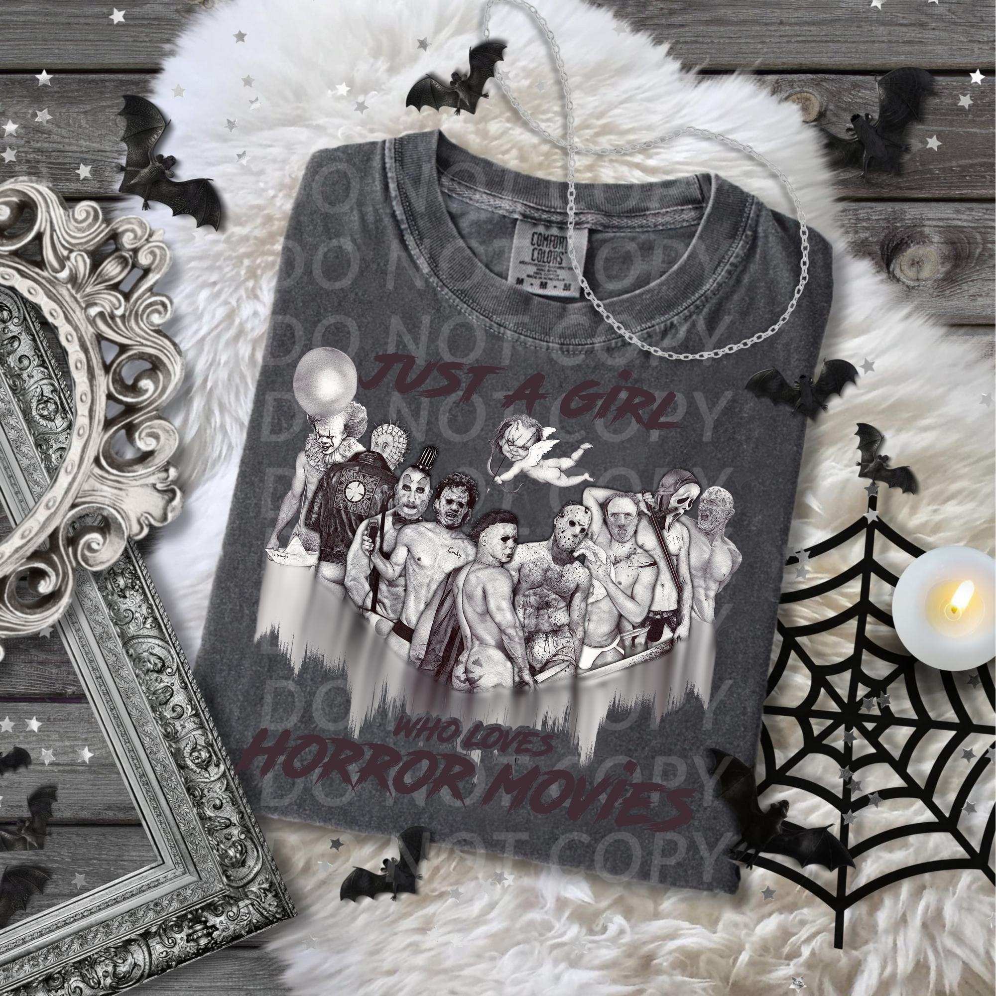Just A Girl Who Loves Horror Movies...DTF Single Print