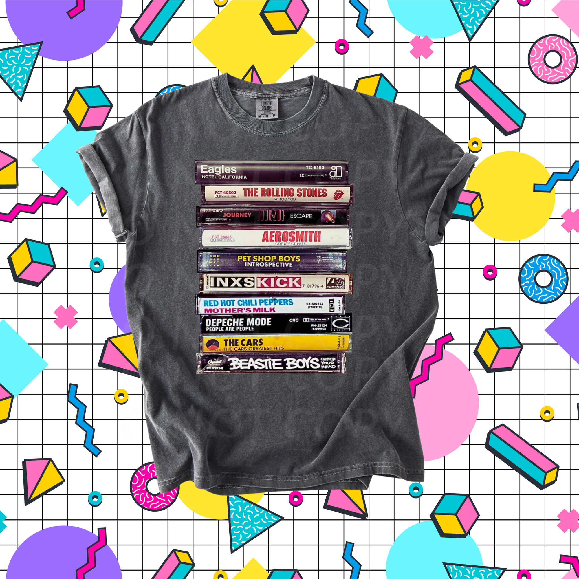 80's Cassettes...DTF Single Print