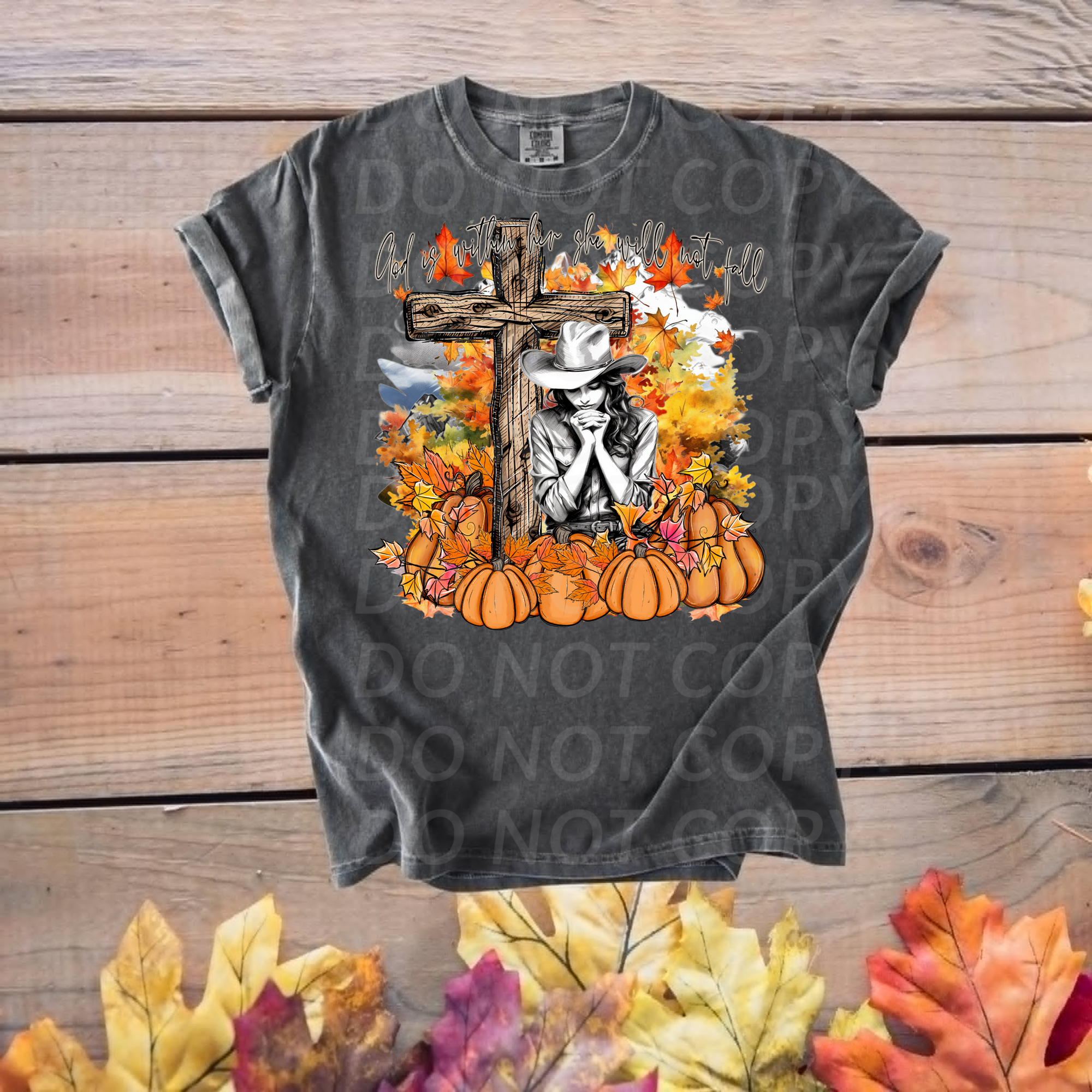God is Within Her She Will Not Fall...DTF Single Print