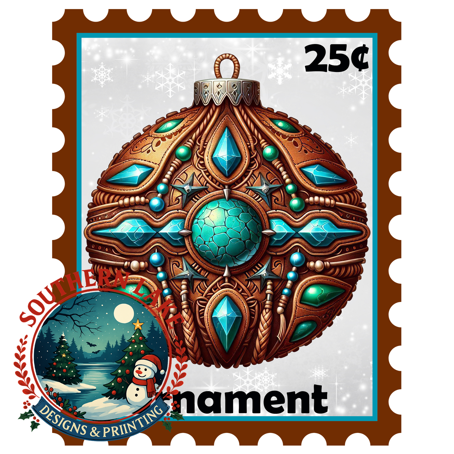 Ornament Western Stamp Digital