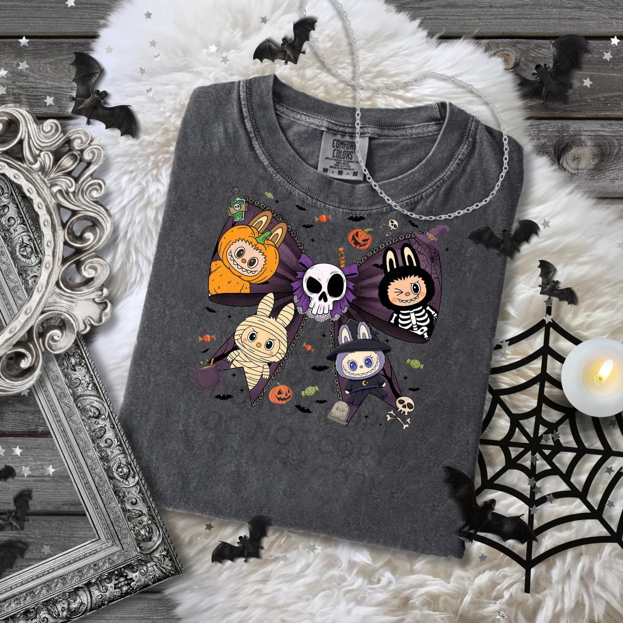 Labubu Horror Bow DTF Single Print