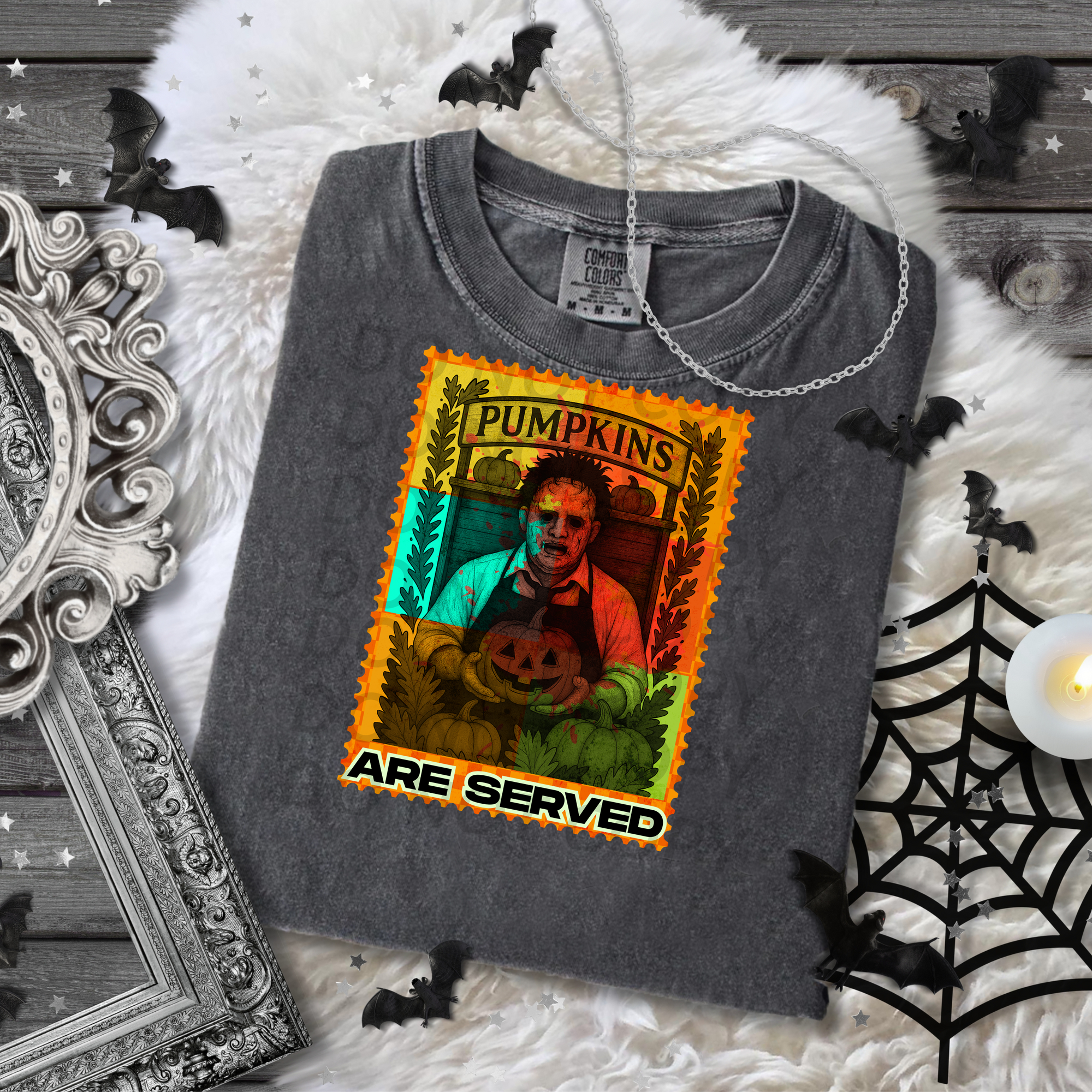 Pumpkins Are Served Leatherface DTF Single Print