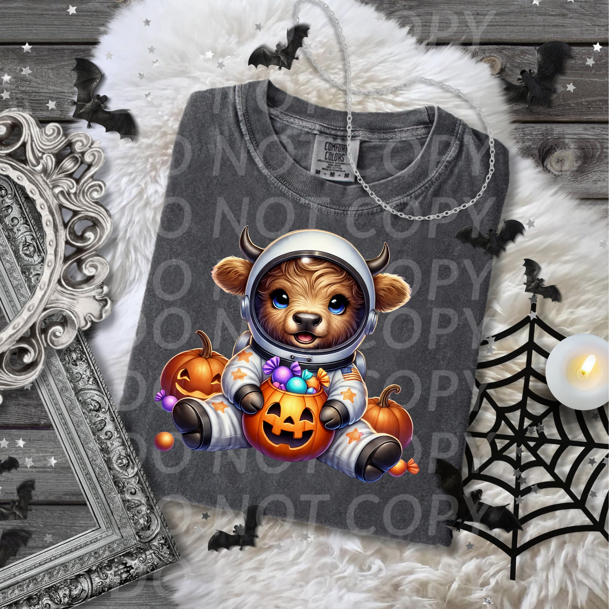Astronaut Costumed Cow...DTF Single Print